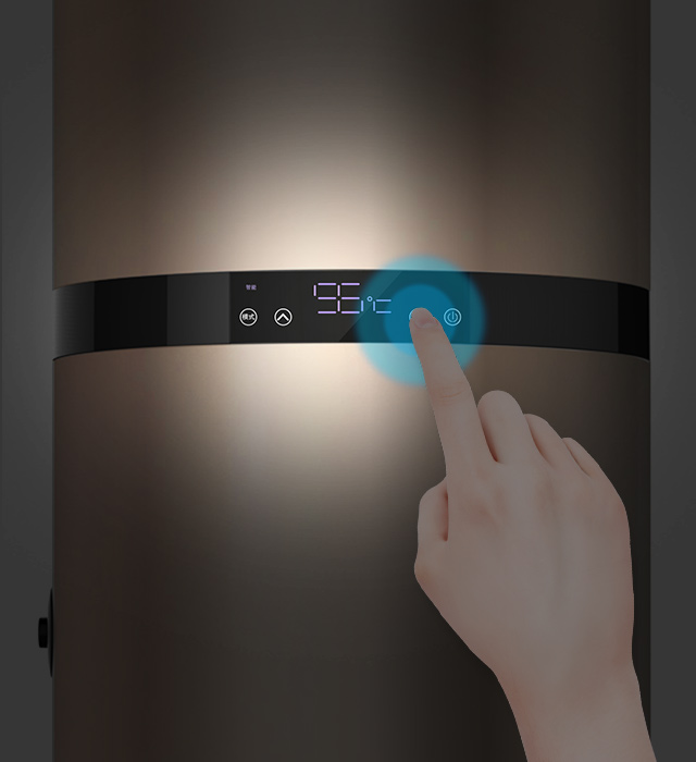 芬尼空气能热水器悦尚型150L冷气热水器LED触屏操控，彰显个性